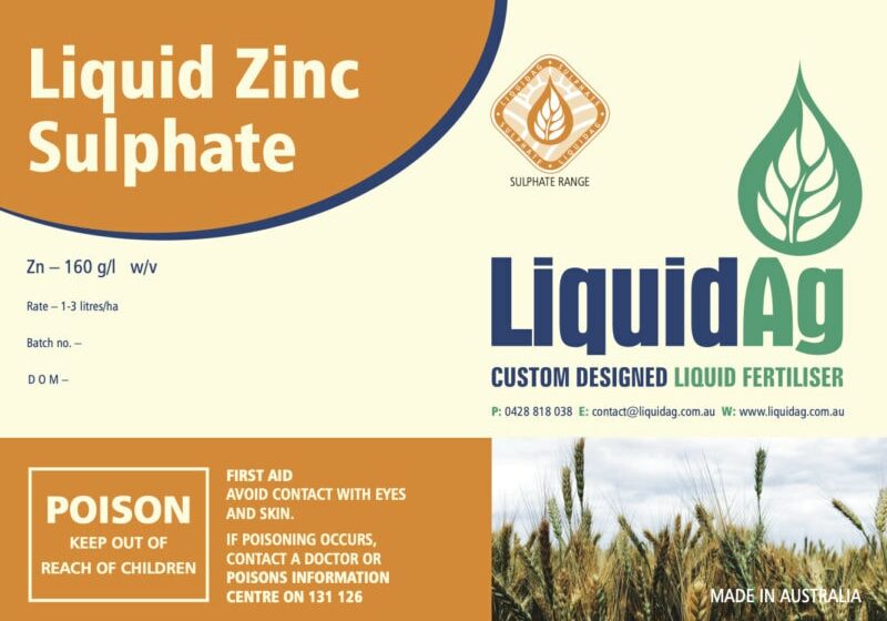 Sulphate Labels Zinc